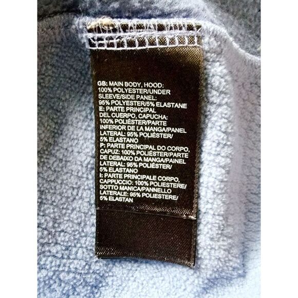 The North Face XL Navy Blue Zip Up‎ Hoodie Thermal Jacket Womens Pockets - Picture 9 of 9